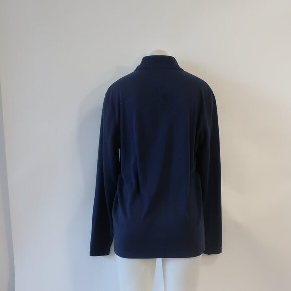 Mens Nike Navy Blue Long Sleeve 3/4 Zip Shirt M - Picture 4 of 5